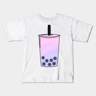 Pastel Bisexual Pride Boba Kids T-Shirt